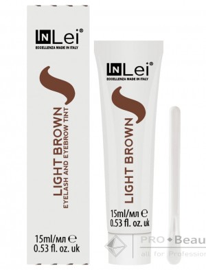 InLei® Краска для ресниц и бровей, светло-коричневый (LIGHT BROWN) 15мл